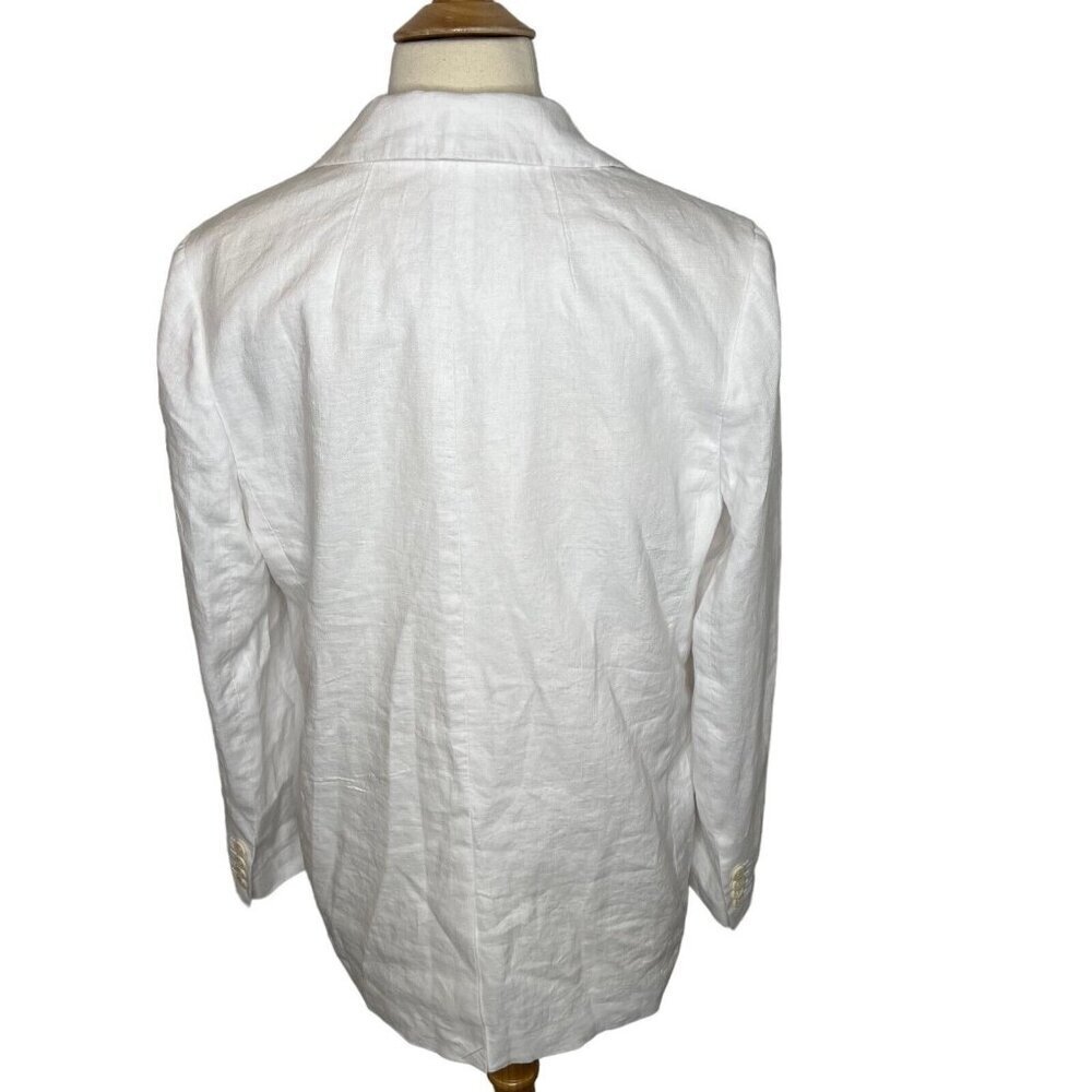 Madewell $158 The Larsen Blazer in Linen White Size S NJ530 - Picture 5 of 7